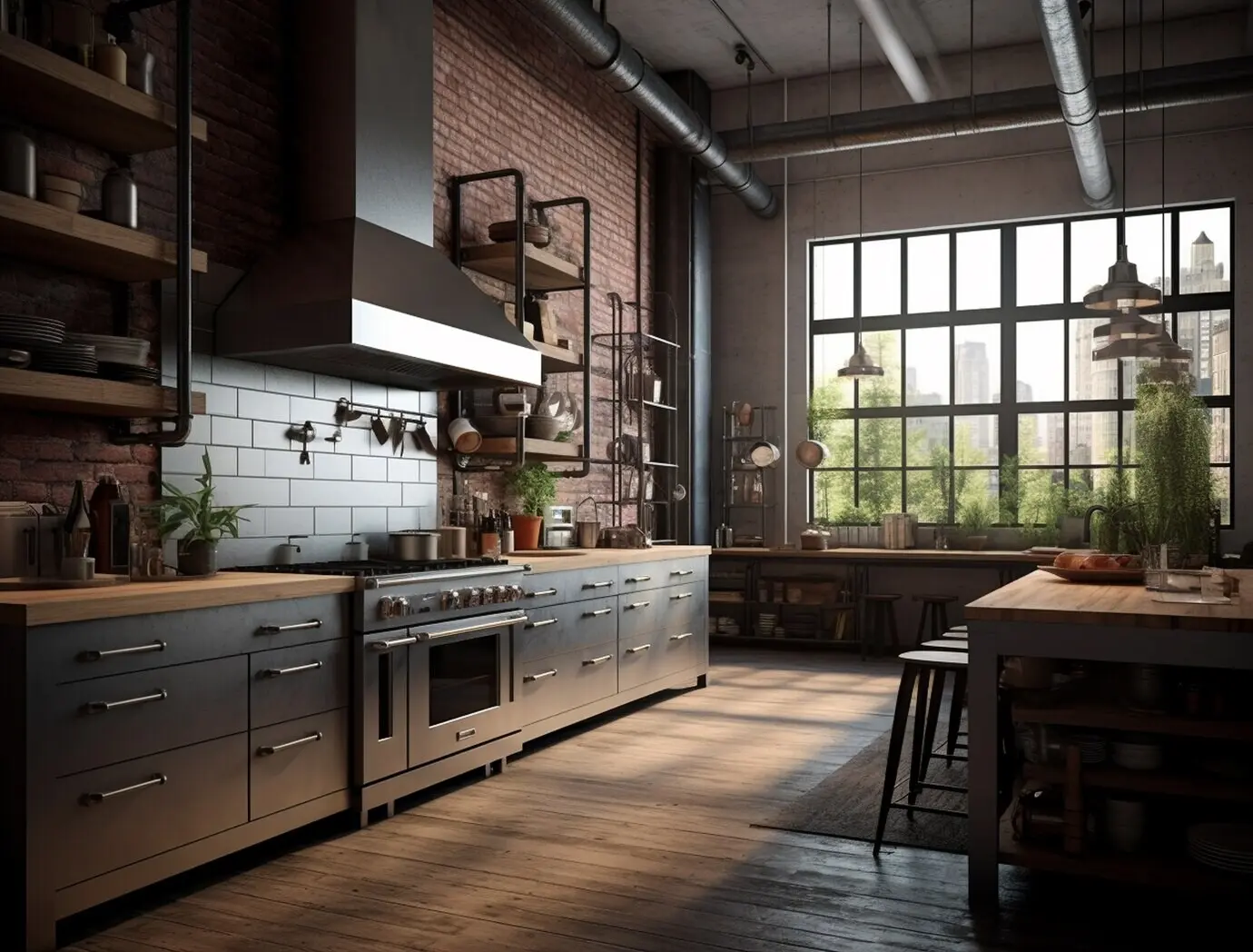 Hermoso diseño de interiores de cocina