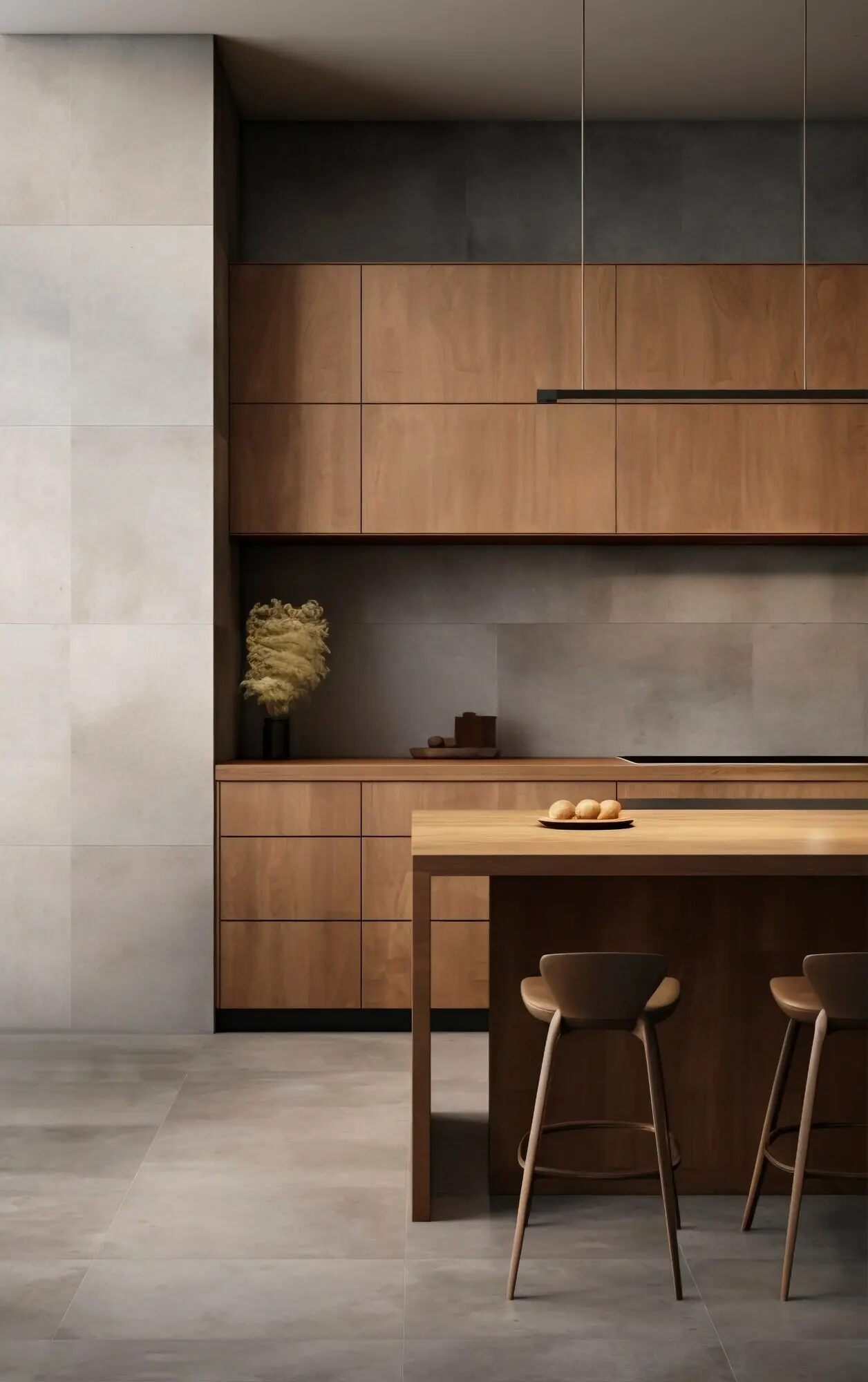 Diseño interior de una cocina minimalista